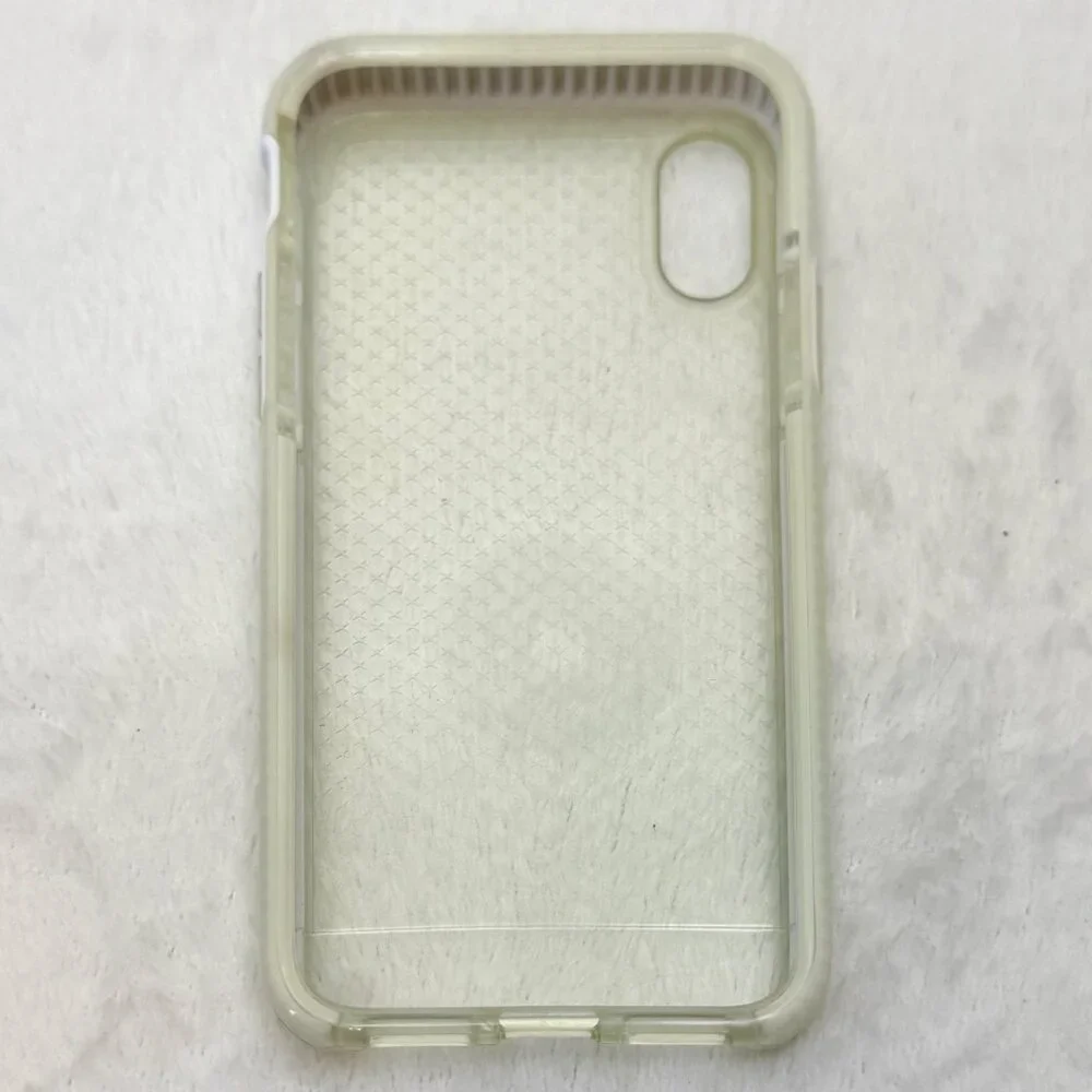 Tech21 EVO Check iPhone X Case FlexShock Impact Protection Ultrathin Clear White